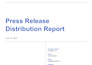 press release writing and press release distribution